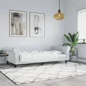 Greatstore Raztegljiva postelja bela 80x200 cm umetno usnje