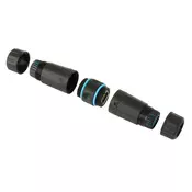 Techly Techly IWP-MD C6-IP68T kabelski menjalnik spola RJ-45 Črn