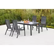 Gardenson VRTNA GARNITURA SIROS aluminij barve grafita