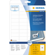 Herma etikete 45,7X21,2 A4/48 1/25 removable ( 02H4346 )