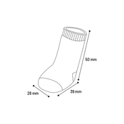 Flamingo psece carape - crne/sive XS