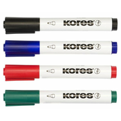 KORES marker za belo tablo, 4 kos