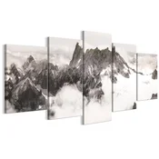 shumee Slika na italijanskem platnu 100 x 50 cm pentaptih - klasični slog - narava Slika na italijanskem platnu 150 x 75 cm pentaptih - klasični slog - narava