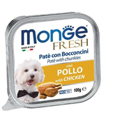 Monge Mokra hrana Fresh Pate Piščanec 100 g - Piščanec - Monge