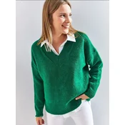 Bianco Lucci Pulover Pullover zelena