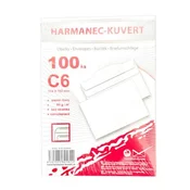 Kuverte C6 114x162 mm samolepilne, 100 kosov.