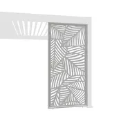 Dizajnerska Stranica — Listni vzorec/1.13m/Ivory krem