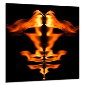 shumee STEKLENA PLOŠČA ZA KUHINJO 60x65 Fire