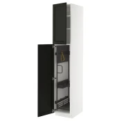 METOD Visoki element-ostava, bela/Lerhyttan crno bajcovano, 40x60x220 cm