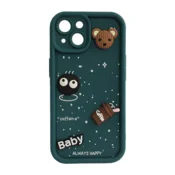Maska Sweet Coffe za iPhone 15 tirkiz zelena