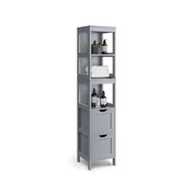 Songmics Visoka kopalniška omara 30x30x1415 cm siva