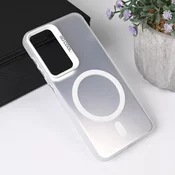 Maska za Samsung Galaxy S25 Magsafe Clear srebrna