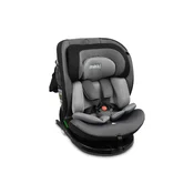Caretero Otroški avtosedež Mokki siv, 360° I-Size Isofix 40-150cm GRATIS podloga proti potenju