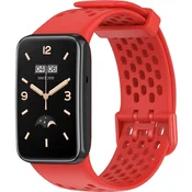 GS Silikonski pašček za Xiaomi Mi Band 7 Pro, rdeč