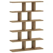 vidaXL Stenska polica Artisan hrast 70 x 17 x 101 cm Predelan les
