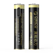 Orico Ener-G EG7C AAA Li-Ion baterija 1.5V 500mAh, USB-C polnilna s kablom, 2 kom