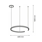 SOLEA 44 LUSTER 48W 3000/4000/6000K SIVA DIM