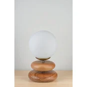 Opviq Stona lampa Mars, Braon-bela
