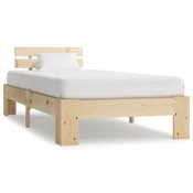 Vidaxl Posteljni okvir iz trdne borovine 100x200 cm