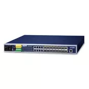 PLANET 16-Port 100/1000Base-X SFP + 8-Port 10/100/1000Base-T L2/L4 Managed Metro Ethernet Switch (AC+2 DC, DIDO) (MGSW-24160F)