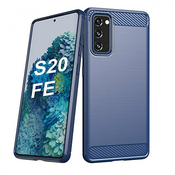 Ohišje Carbon Bush TPU za Samsung Galaxy S20 FE 5G - Modra KP9495