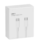 Podatkovni kabel Apple A1739 Type-C na Type-C, 2 m, bel