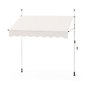 Northix Zložljiva balkonska tenda, 200 cm, brez vrtanja, UV odporna
