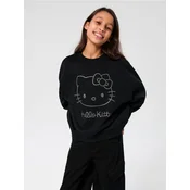 Sinsay - Dukserica crewneck Hello Kitty - crno