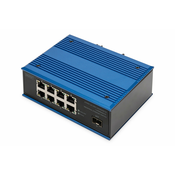 Industrial 8 +1-Port Gigabit Ethernet Switch Unmanaged, 8 RJ45 Ports 10/100/1000 Mbits