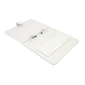 AIREN AiTab usnjeno ohišje 3 s tipkovnico USB 9,7 BELO (CZ/SK/DE/UK/US... postavitev)