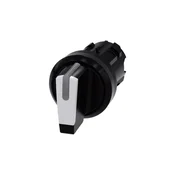 Siemens 3-pozicijsko stikalo 22 mm črno/belo z vzmetnim povratkom IOII možna osvetlitev ozadja plastika IP69k SIRIUS ACT 3SU1002-2BM60-0AA0