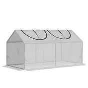 Homestar Zelenjak Mini zelenjak z oknom 120x60x60 cm Bela