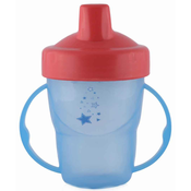 Prijelazna čaša s ručkama i tvrdim vrhom Lorelli Baby Care - 210 ml, plava
