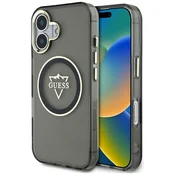 1 to 3 Ovitek Guess Tpu Za Iphone 16 Magnetni Ovitek Z Logotipom Metal Mountain