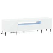 vidaXL LED TV omarica Bela Inženirski les
