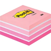 3M kocka Post-it 2028-P AQUA, bela/pink