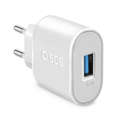slomart Polnilnik SBS TETR1USB2AWFAST 10W USB-A - bel