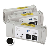 HP 90 Black 3 Ink Cartridge Multi Pack Will go into the DesignJet 4000 and  4500 printers (C5095A)