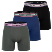 SCOTCH & SODA Boksarice modra/temno zelena/svetlo rdeča/črna