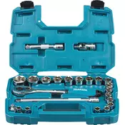 Makita 23 delna set raglje in nasadnih ključev - B-65589