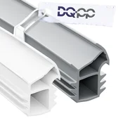 DQ-PP Stahlzargendichtung - Weiß - 5 Meter - TPE Gummi - KU-11 - Dichtungshöhe 18,8 mm Dichtungsbreite 16,6 mm - Türdichtung Türgummi für Stahlzarge Außentüren Wohnungstür