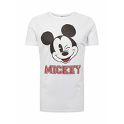 Mister Tee Majica Mickey College, bela
