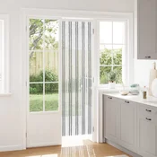 Zavjesa protiv insekata Chenille Siva i bijela 56 x 200 cm