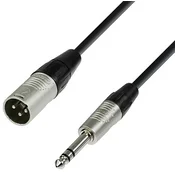 Adam Hall Adam Hall K4BMV0300 XLR priklučni konektor [1x XLR vtič 3-polni - 1x klinken vtič 6.3 mm (stereo)] 3 m črna, (20428137)