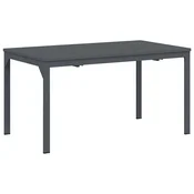 Vidaxl Vrtna miza Antracit 180 x 80 x 74 cm Prašno lakirano jeklo