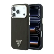 Maska Guess Kevlar Triangle Logo MagSafe za iPhone 17 Pro / 18 Pro braon