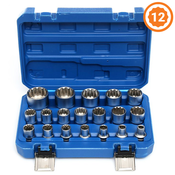 Set 12-kotnih nasadnih ključev, 1/2, kratki