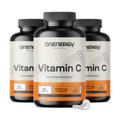 3x Vitamin C 1000 mg s šipkom, skupaj 270 tablet