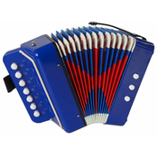 Lean-toys Glasbena otroška harmonika modra