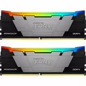 Kingston RAM memorija DDR4 64GB (2x32GB) 3200MHz [FURY RENEGADE RGB],CL16 1.35V, w/RGB Heatsink, XMP KF432C16RB2AK2/64